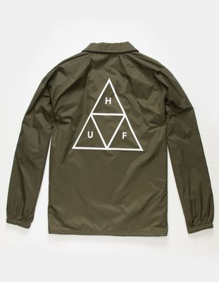 HUF Triple Triangle Olive Coach Jacket