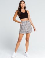 FULL TILT Plaid Pleat Shorts