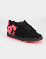 DC SHOES Court Graffik Black & Hot Pink Shoes