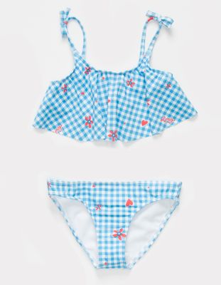 ROXY Vichy Paradise Flutter Girls Bikini Set (4-6)