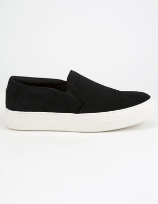 STEVE MADDEN Gills Black Suede Shoes