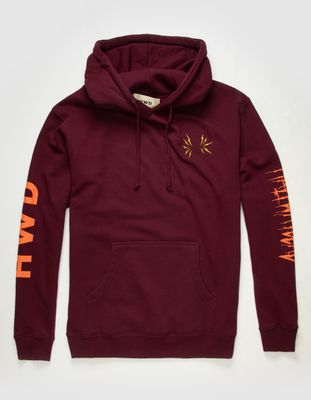 HALFWAY DEAD Logo Burgundy Hoodie