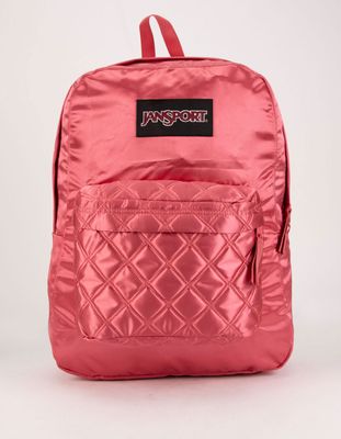 JANSPORT Super FX Slate Rose Diamond Quilting Backpack
