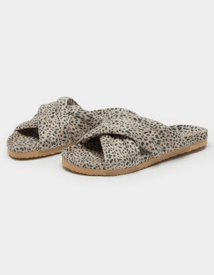 BC FOOTWEAR Game Over Taupe Slide Sandals