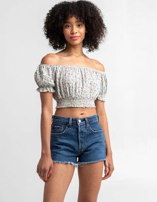 LEVI'S 501 High Rise Denim Shorts