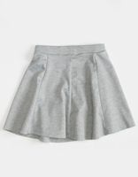 FULL CIRCLE Girls Heather Gray Flare Ponte Skirt