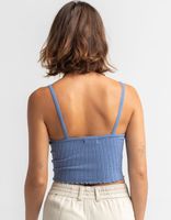 SKY AND SPARROW Pointelle Blue Cami