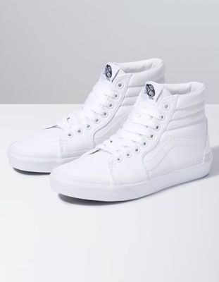 VANS Canvas Sk8-Hi True White Shoes