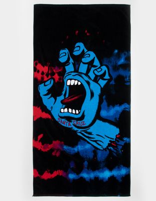 SANTA CRUZ Screaming Hand Tie Dye Towel