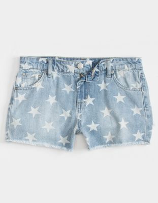 RSQ Star Print Girls Denim Shorts