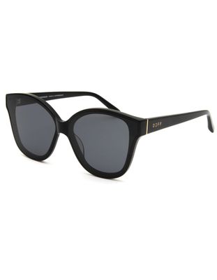 DIFF EYEWEAR Piper Black & Dark Smoke Polarized Sunglasses