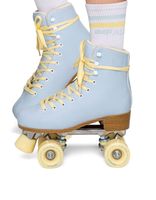 IMPALA ROLLERSKATES Sky Blue & Yellow Quad Skates