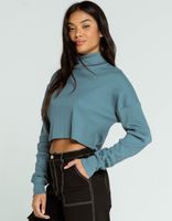 SKY AND SPARROW Teal Blue Turtleneck