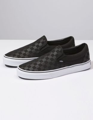 VANS Checkerboard Slip-On Black & Shoes