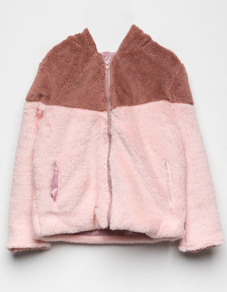 HAYDEN Color Block Cozy Girls Jacket