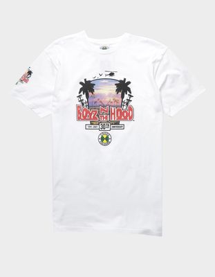 CROSS COLOURS Boyz N The Hood Palm Street White T-Shirt