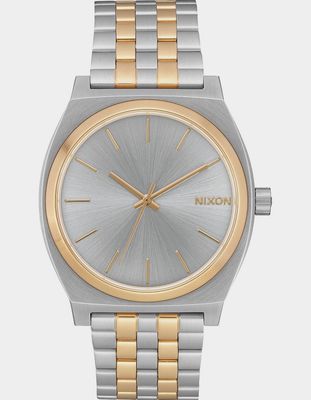 NIXON Time Teller Silver & Gold Watch