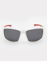 Plastic White Square Sunglasses
