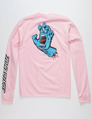 SANTA CRUZ Screaming Hand Pink T-Shirt