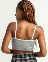 DESTINED Surplice Heather Gray Cami