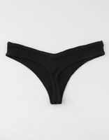 FULL TILT V Rib Black Thong