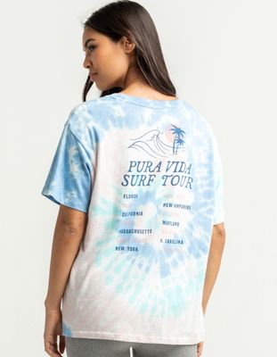 PURA VIDA Surf Tour Tie Dye Tee