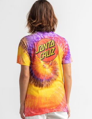 SANTA CRUZ Classic Dot Tie Dye Tee