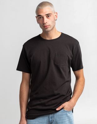 RSQ Black Tall Pocket Tee