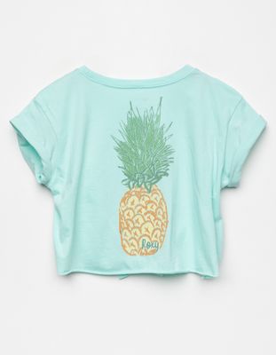 ROXY Pineapple Tie Front Girls Tee (Little Girls, Big Girls)