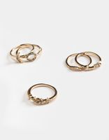 FULL TILT 7 Pack Star & Moon Ring Set