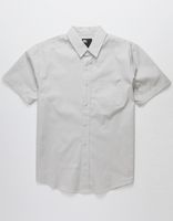 RSQ Solid Light Gray Button Up Shirt