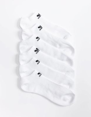 ADIDAS Originals Trefoil 6 Pack White No-Show Socks