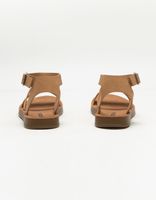 SODA Banded Ankle Strap Tan Sandals