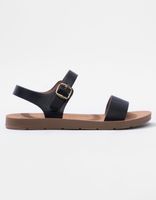 SODA Comfort Ankle Black Sandals