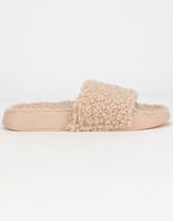 BAMBOO Teddy Faux Fur Slide Sandals