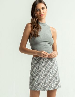 IVY + MAIN Plaid Mini Skirt