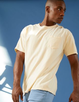 RSQ Solid Off White Pocket Tee