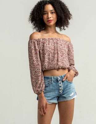 FREE PEOPLE Romeo Rolled Cut Off Shorts