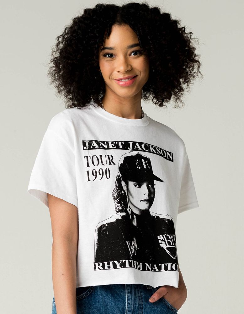 WEST OF MELROSE Janet Jackson Crop Tee