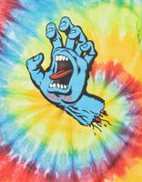 SANTA CRUZ Screaming Hand Tie Dye T-Shirt