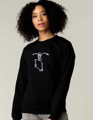 FULL TILT Skeleton Embroidered Sweatshirt