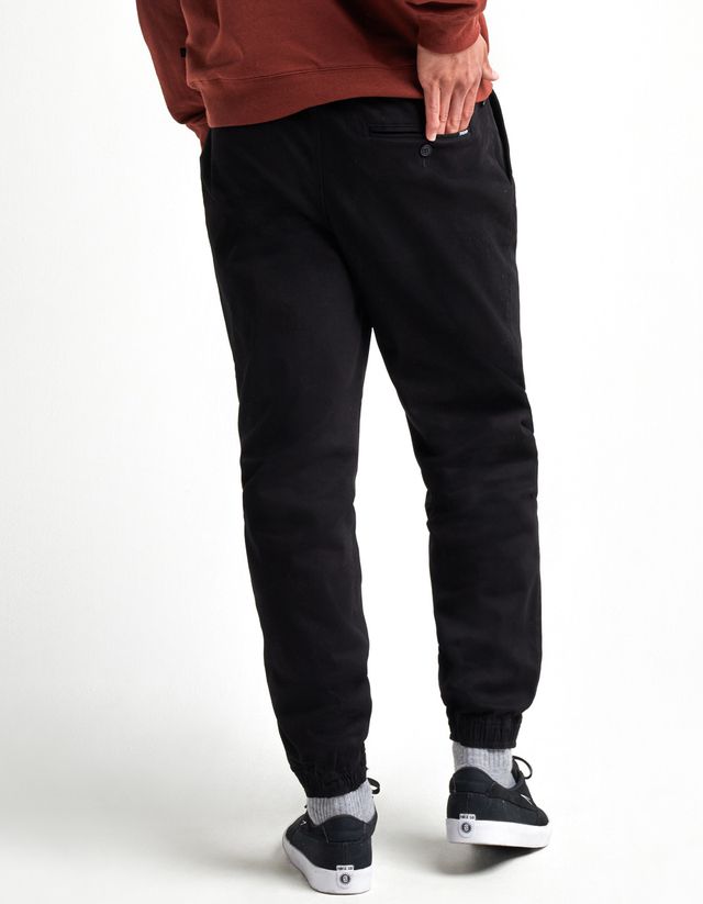 RSQ Premium Wash Black Jogger Sweatpants