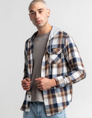 RSQ Plaid Hooded Flannel