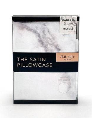 KITCSH Soft Marble Satin Pillow Case