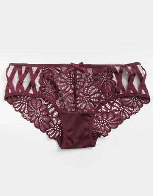 FULL TILT All Over Lace Chocolate Bikini Panties