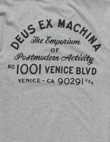 DEUS EX MACHINA Camperdown Address Heather Gray Pocket T-Shirt