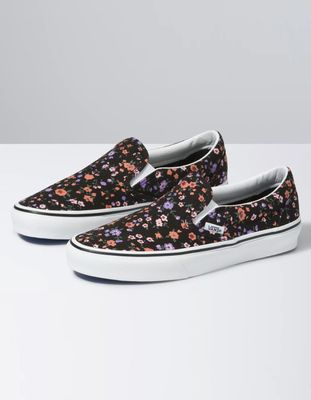 VANS Floral Classic Slip On Shoes