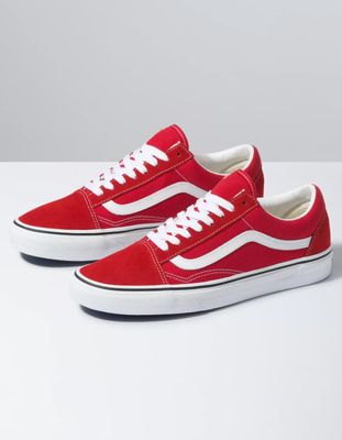 VANS Old Skool Racing Red & True White Shoes