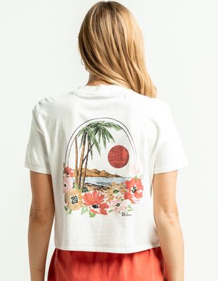 VOLCOM Pocket Dial White Crop Tee