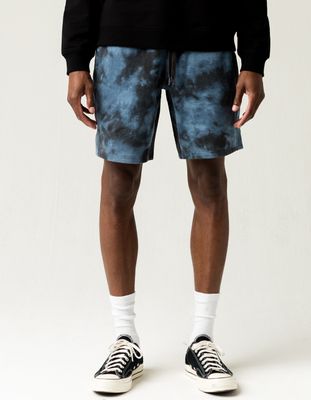 RSQ Tie Dye Navy Sweat Shorts